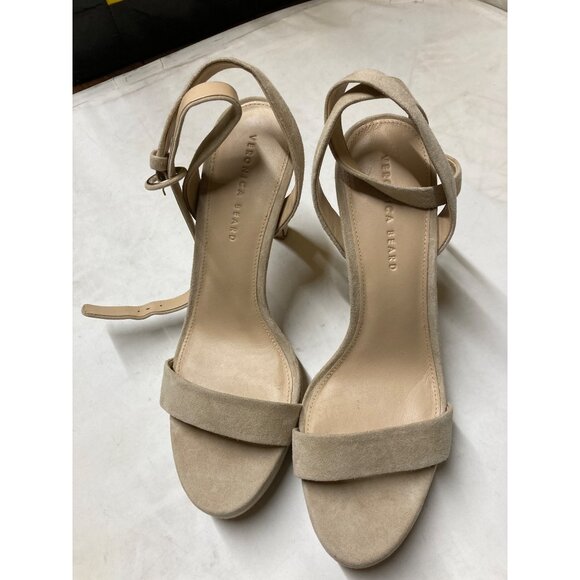 Veronica Beard Suede Ankle Strap Stiletto Sandal Darcelle Women Size 11M US NEW - Picture 2 of 7